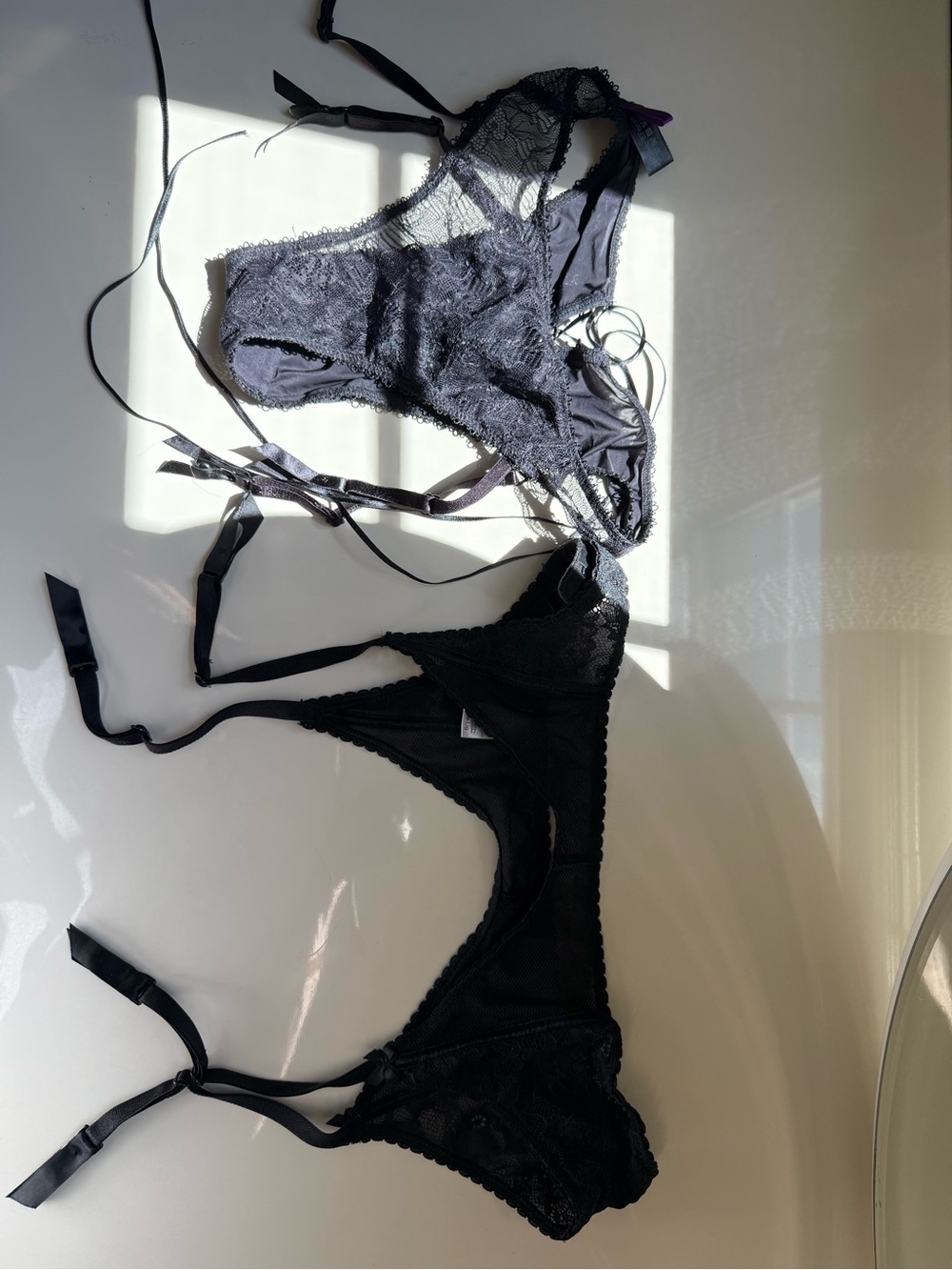 Maison Close / Victoria Secret Women's Lace Lingerie Set - Black